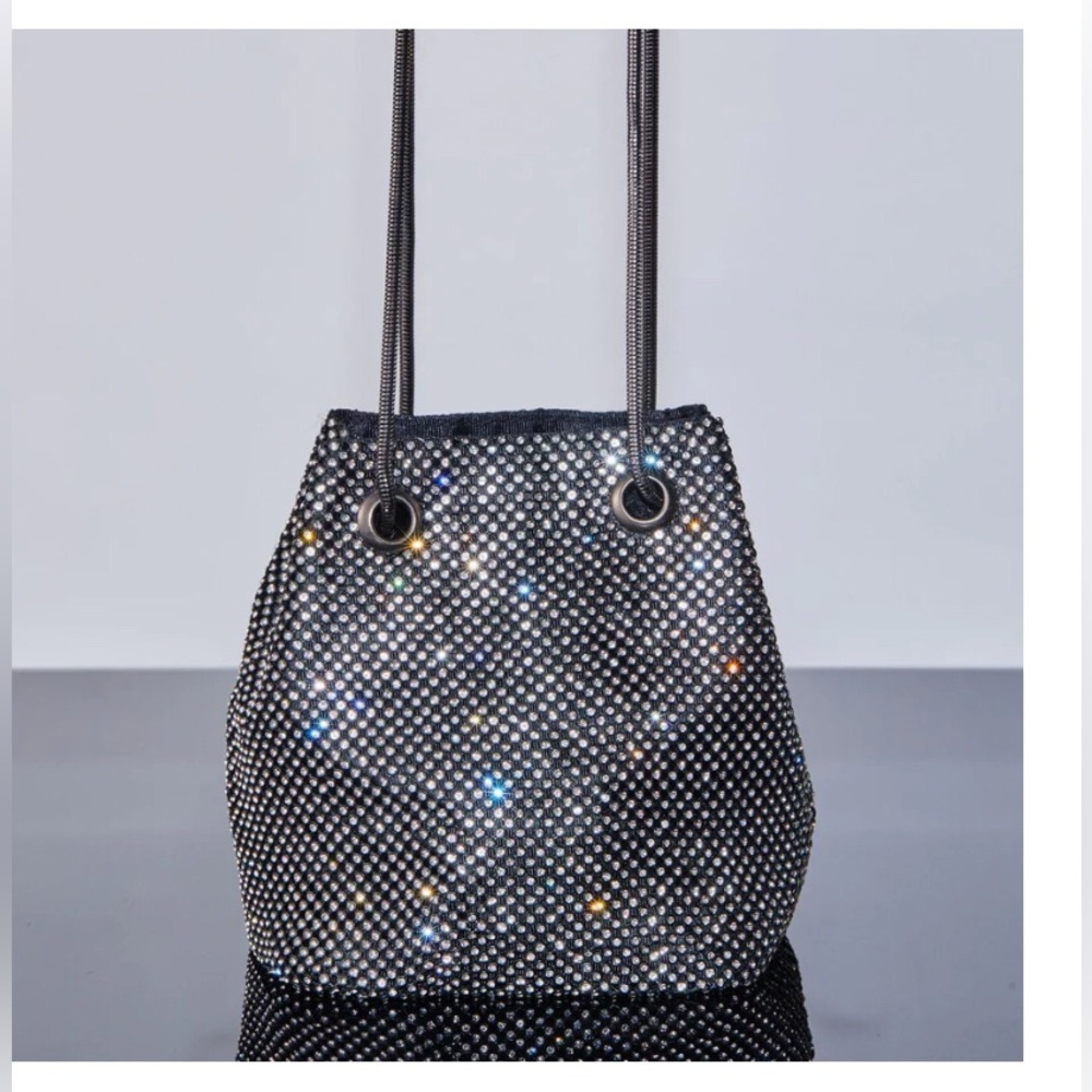 🩶🪩 Sparkling Silver Glam Bag 🪩🩶